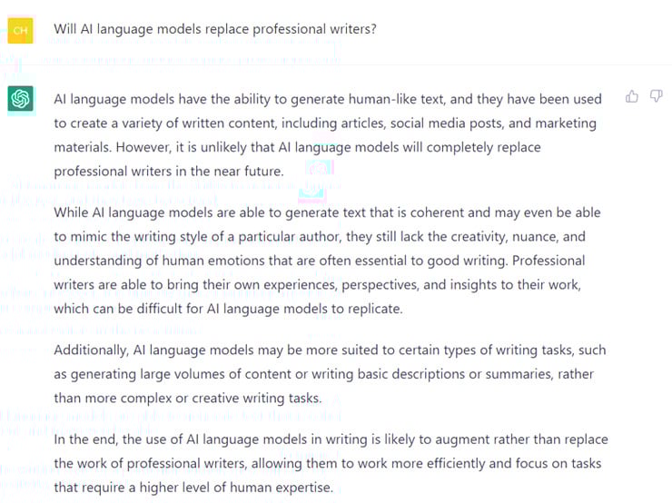 ChatGPT-example_Will-AI-Replace-Professional-Writers