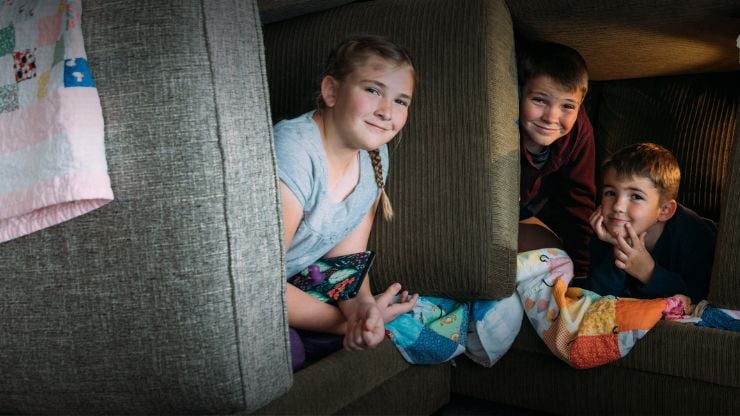 When you're NOT writing your business plan, you could build a couch fort with your kids!